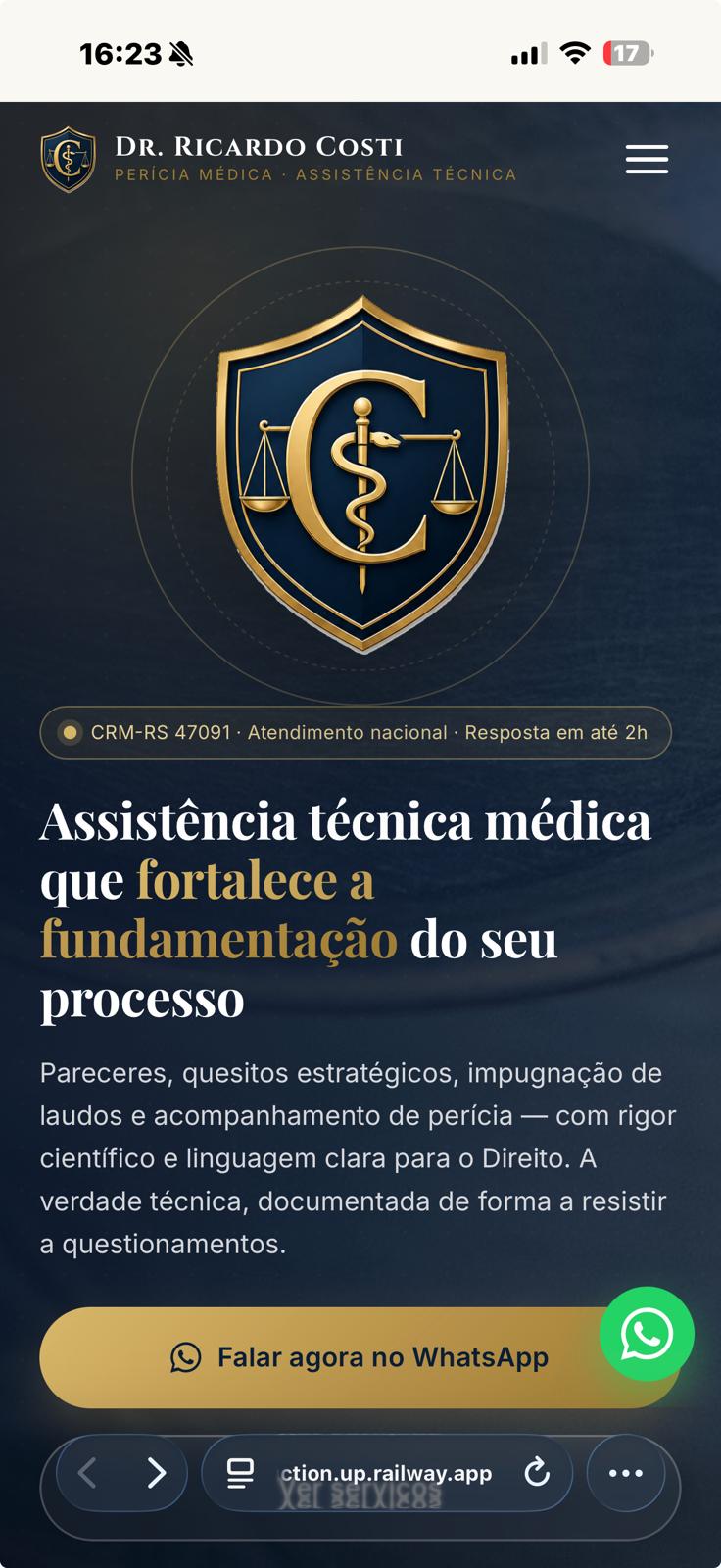 Dr. Ricardo Costi mobile experience